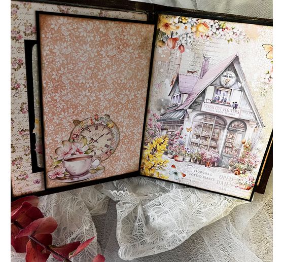 Papier do scrapbookingu "Kwiaciarnia"