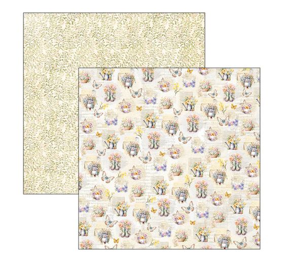 Papier do scrapbookingu "Kwiaciarnia"