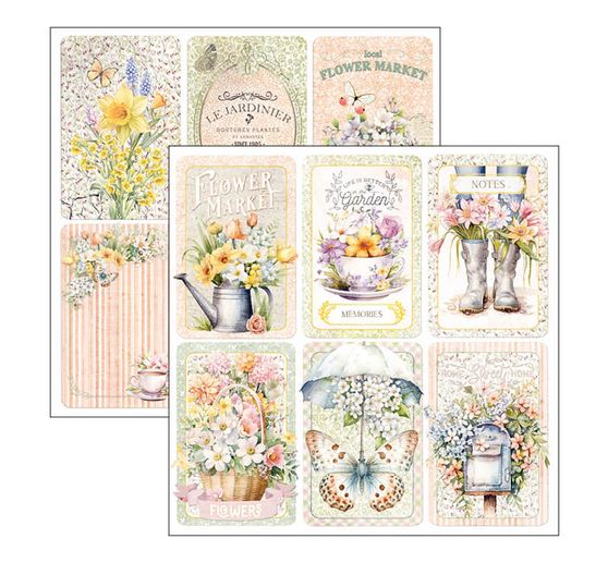 Papier do scrapbookingu "Kwiaciarnia"