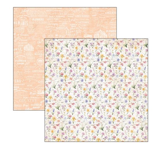 Papier do scrapbookingu "Kwiaciarnia"