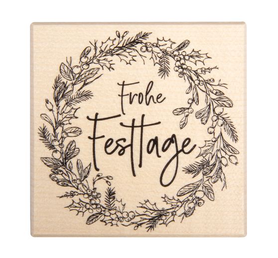 BUTTERER Stamp "Frohe Festtage"