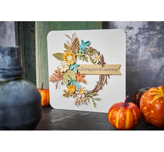 Sizzix Thinlits Wykrojnik do papieru "Foliage Wreath by Tim Holtz"