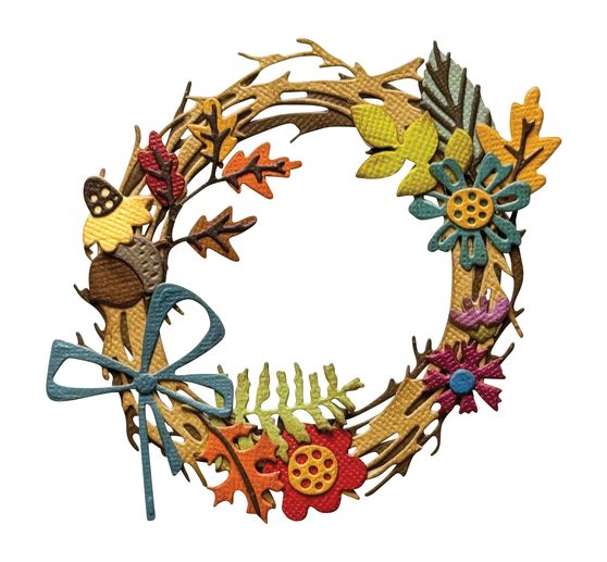 Sizzix Thinlits Wykrojnik do papieru "Foliage Wreath by Tim Holtz"