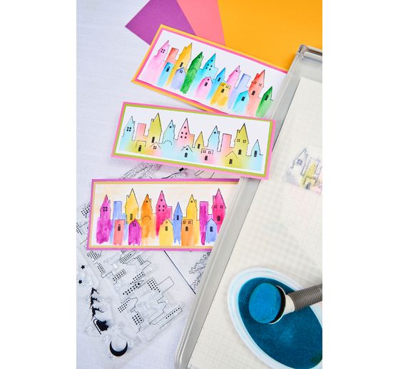 Zestaw przezroczystych stempli Sizzix "Cosmopolitan - The View by Stacey Park"