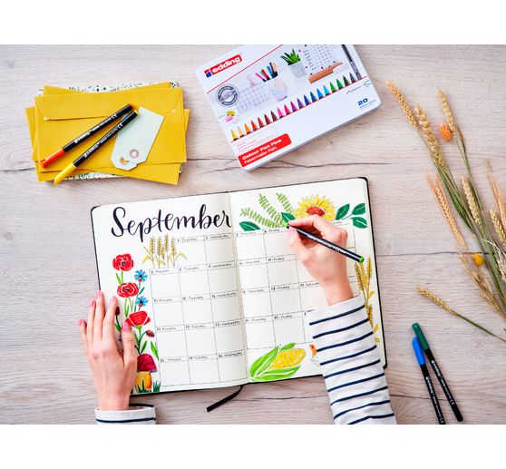 edding 1200 colour pen fine Pastel, set of 6