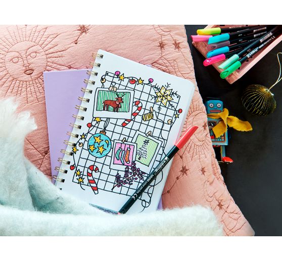 edding 1200 colour pen fine Pastel, set of 6