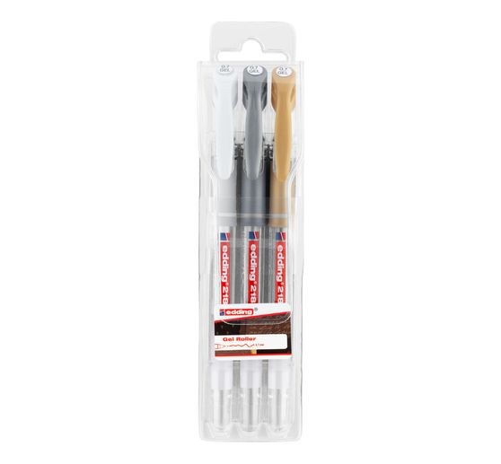 edding 2185 Gel Roller metallic, set of 3