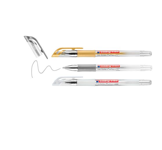 edding 2185 Gel Roller metallic, set of 3