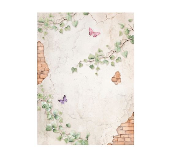 Tło słomkowe jedwabne z motywem "Lawenda"