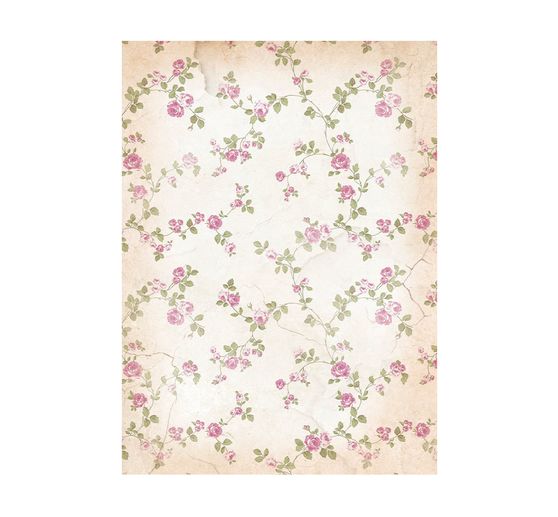 Tło słomkowe jedwabne z motywem "Lawenda"