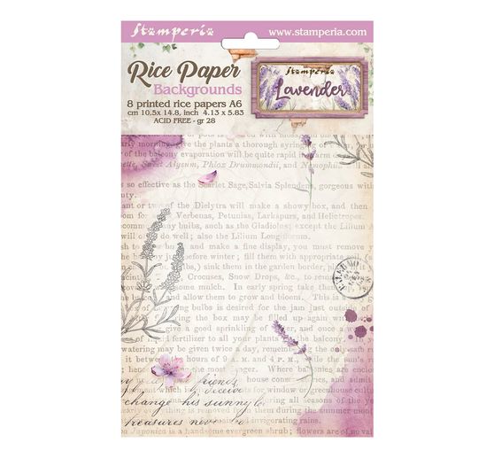 Tło słomkowe jedwabne z motywem "Lawenda"