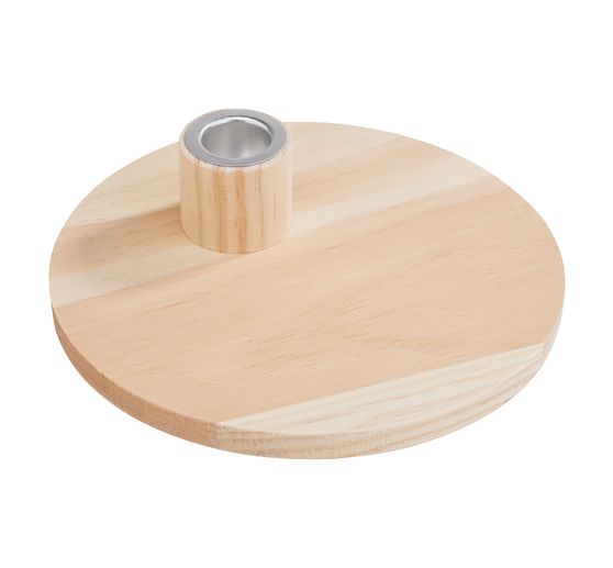 Świecznik VBS z ozdobną płytką