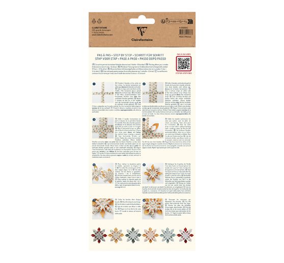 Paski papierowe na 6 plecionych gwiazdek