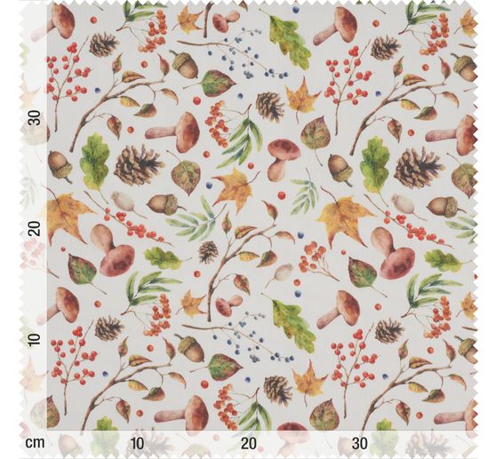 Lniana tkanina z motywem "Jesienna magia"