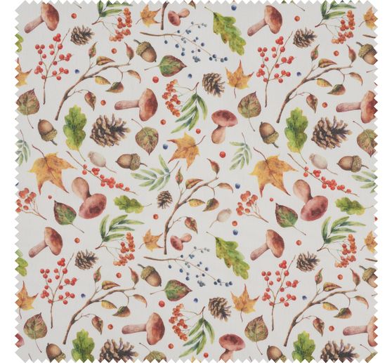 Lniana tkanina z motywem "Jesienna magia"