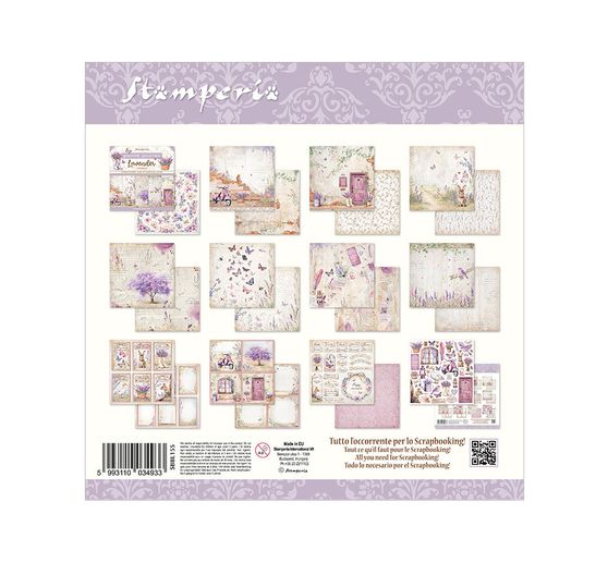 Scrapbook block "Lavender"