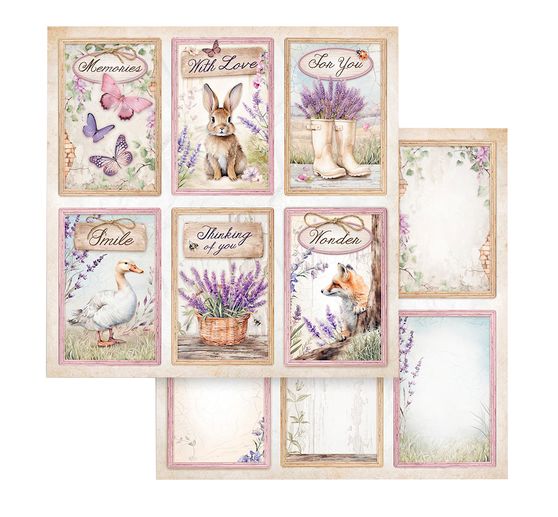 Scrapbook block "Lavender"