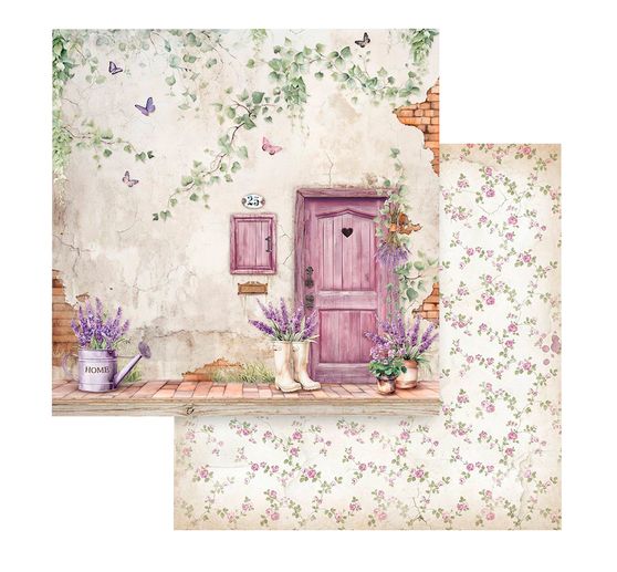 Scrapbook block "Lavender"