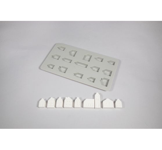 Silicone casting mould "Mini houses"