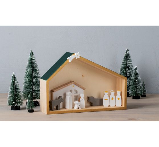 Silicone casting mould "Mini christmas crib"
