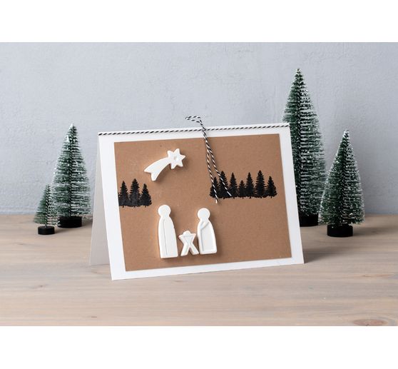 Silicone casting mould "Mini christmas crib"