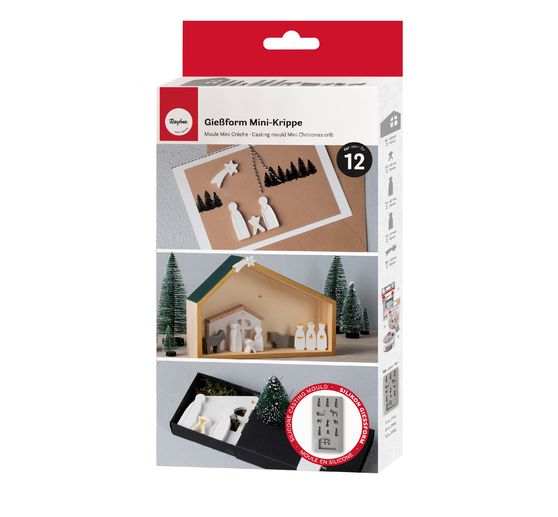 Silicone casting mould "Mini christmas crib"