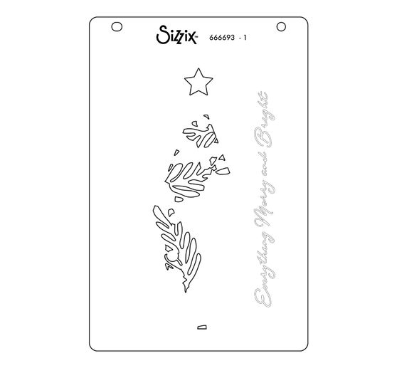 Szablony warstwowe Sizzix "Happy Holidays by Stacey Park"