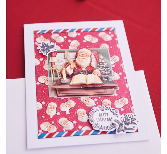 Wykrojnik i zestaw stempli "Wesołych Świąt"