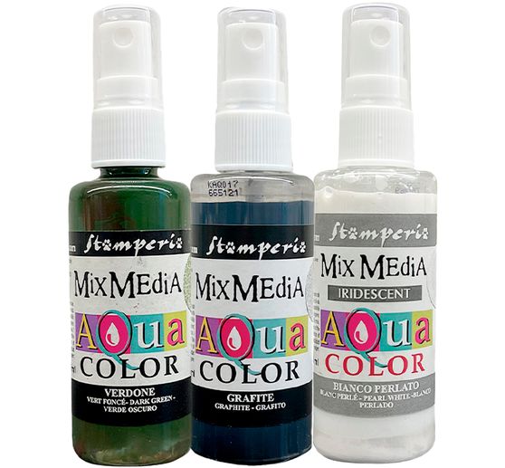 Stamperia Aquacolor "Gear up for Christmas", zestaw 3 szt.