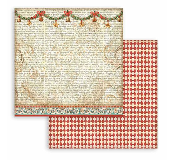 Blok do scrapbookingu "Tło Dziadka do orzechów"