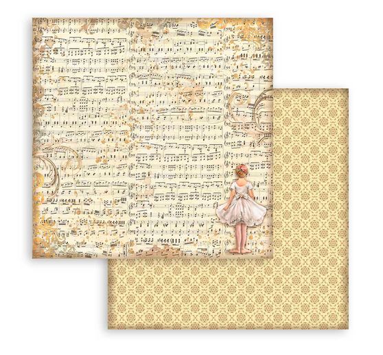 Blok do scrapbookingu "Tło Dziadka do orzechów"