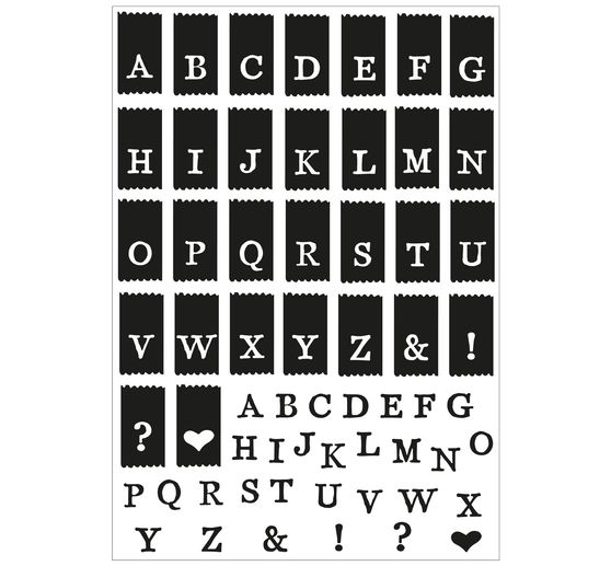 Wykrojnik Sizzix i stemple Clear Stamps "Tab Stamp Alpha by 49 and Market".