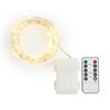 Zewnętrzne lampki świąteczne LED z pilotem, 100 diod LED