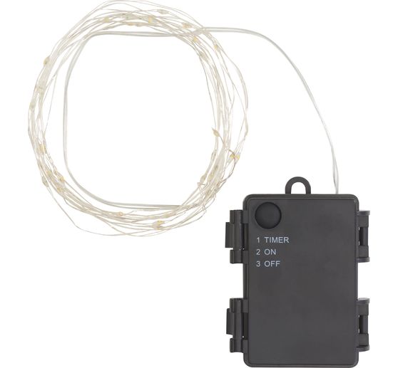 Zewnętrzne lampki świąteczne LED, z timerem 6/18 godzin, 40 LED