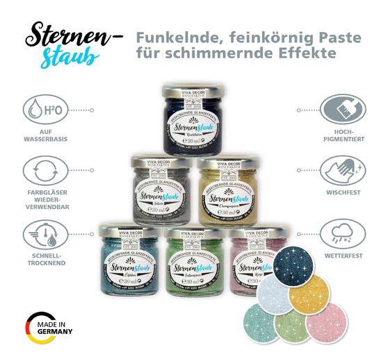 Viva Decor gwiezdny pył "Czarujące efekty połysku", zestaw 6 szt.