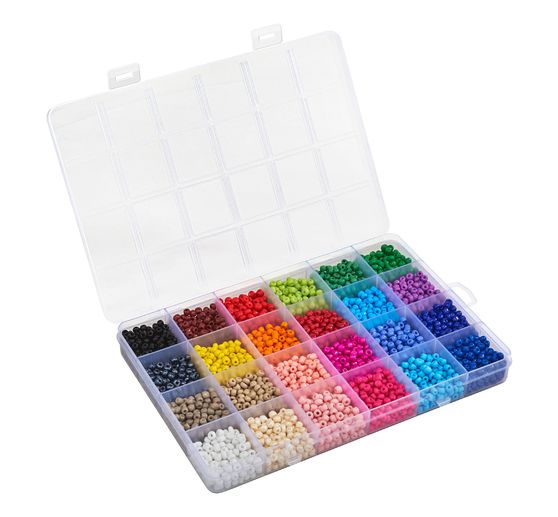 Zestaw szklanych koralików VBS "Rocailles"