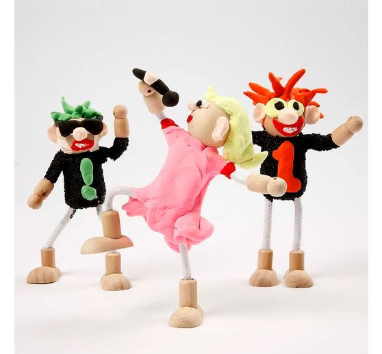 Bending figures, H 12 cm