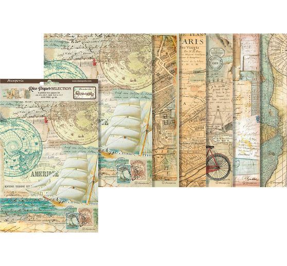 Asortyment jedwabi z motywem "Dookoła świata", zestaw 6 szt.