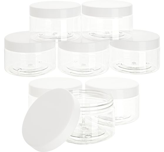 Plastikowy słoik VBS z zakrętką, Ø 9 cm