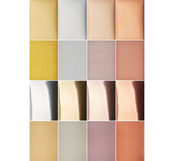 Mieszanka papieru metalicznego i brokatowego, A4, 32 arkusze