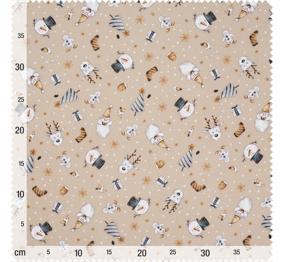 Cotton fabric "Christmas motifs"