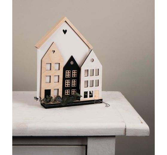 Zestaw drewnianych "klocków i desek"