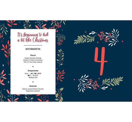 Książka "Mein Adventskalender-Buch - Stickzauber"