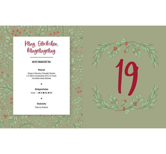 Książka "Mein Adventskalender-Buch - Stickzauber"