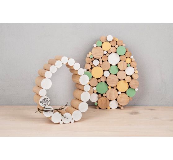 Zestaw drewnianych "okrągłych patyczków"