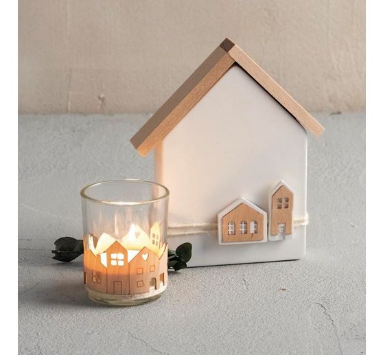 Zestaw drewnianych "klocków i desek"