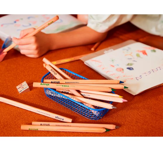 share Colored pencils Jumbo, set of 5