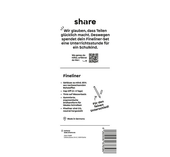 Pisaki precyzyjne, zestaw 6 sztuk