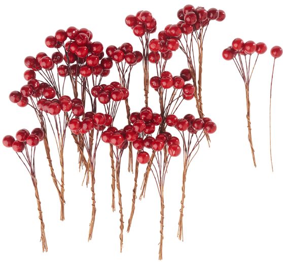 Czerwone jagody, błyszczące