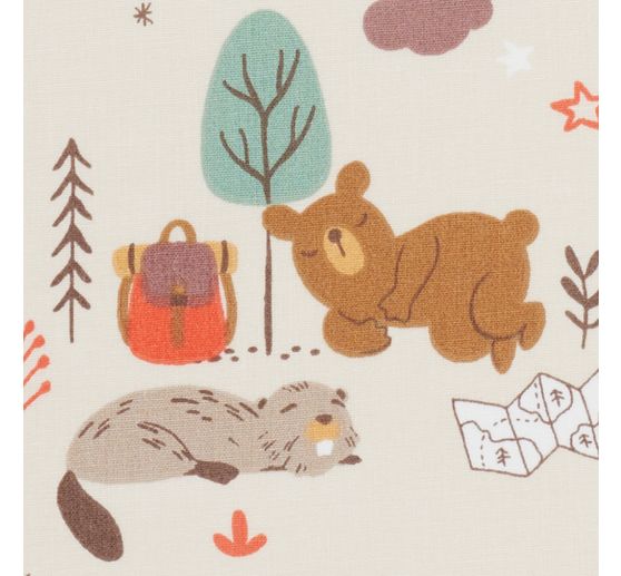 Tkanina bawełniana "Glamping"